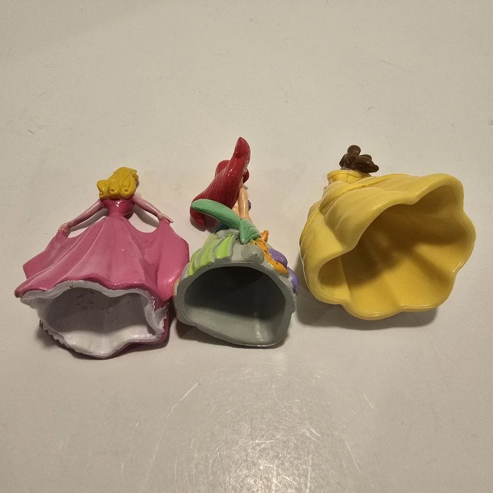 Disney Princess‎ PVC Figures Cake Toppers Cinderella Belle Ariel 3-4